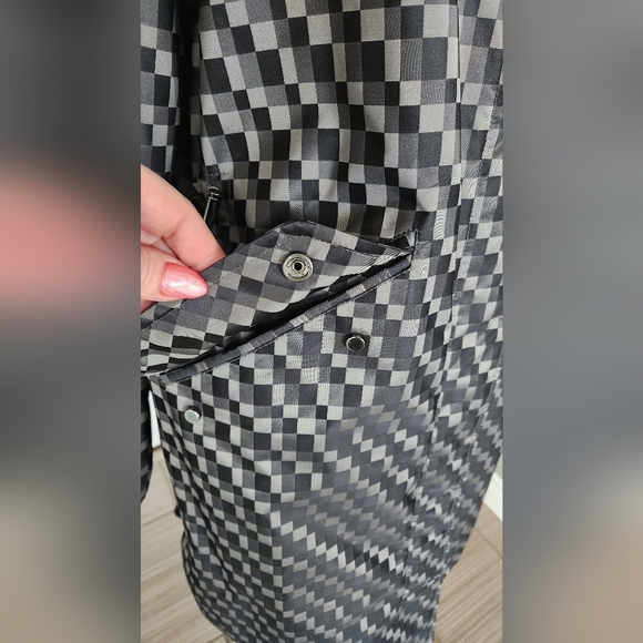 Armani Collezioni Patterned Rain Coat - Size 8 - Picture 5 of 14